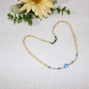 Handmade Women's Pearl & Beaded Necklace Handcrafted